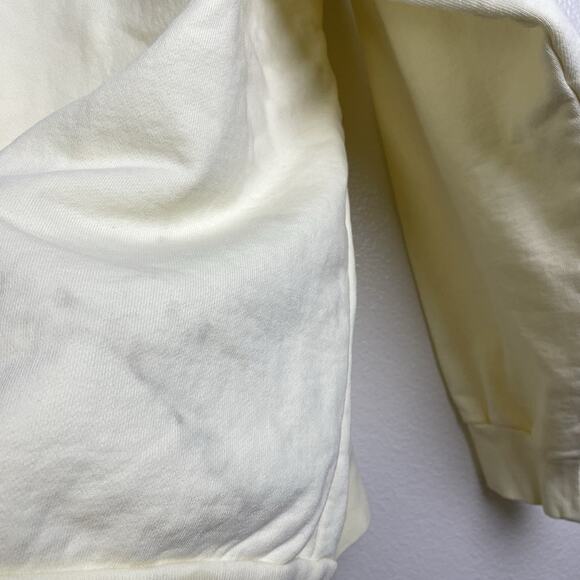 Weekends With Adele Sweatshirt XXL Cream Embroidered Hello Its Me Pullover *Flaw - Picture 11 of 11